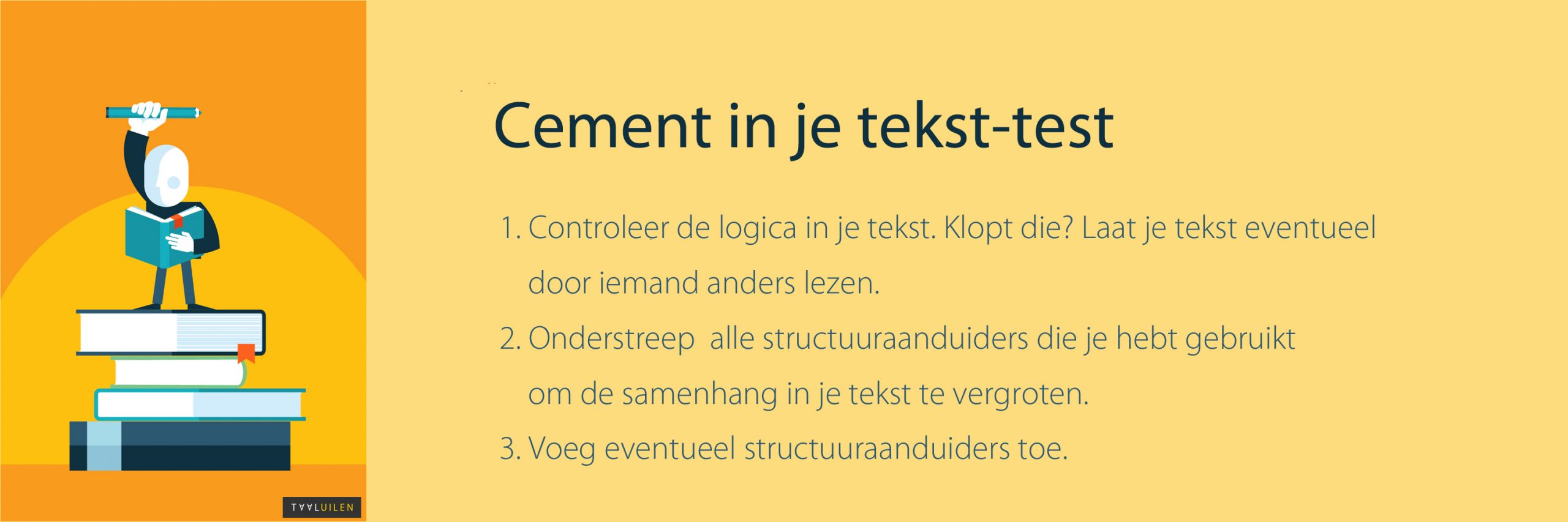 Cement in je tekst-test