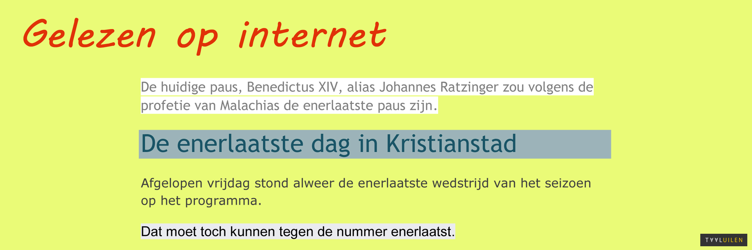 Enerlaatste