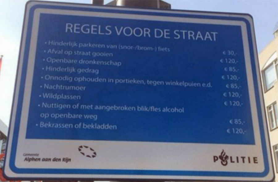 Regels voor de straat