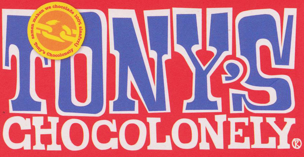 Een reep chocola van Tony's Chocolonely die je ook verleidt met zijn teksten