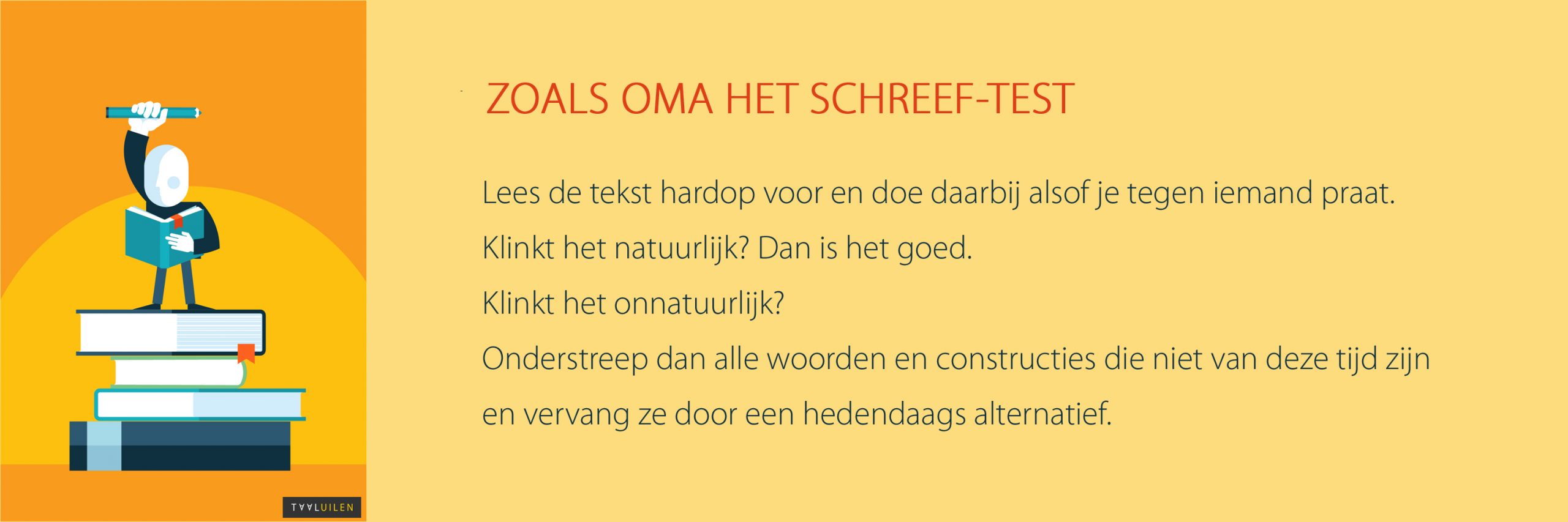 Zoals oma het schreef-test