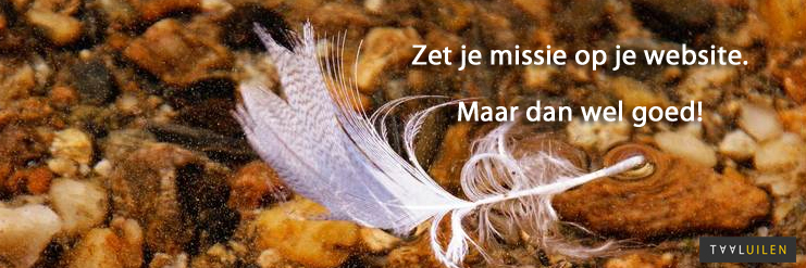 je missie op je website